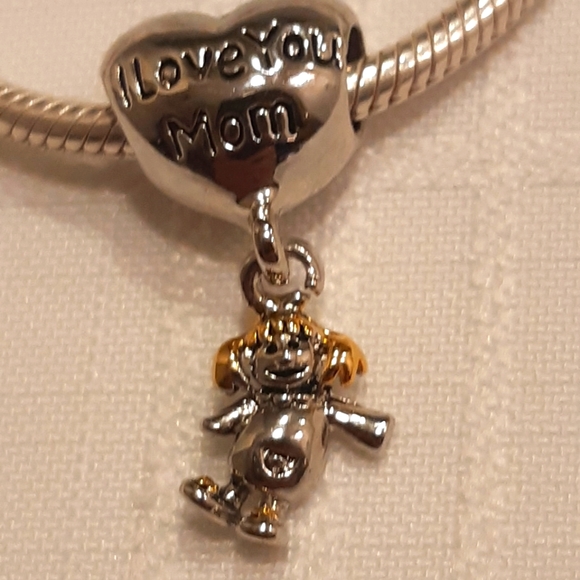 3/$30 I Love You Mom Charm for Pandora Bracelet - Picture 1 of 3